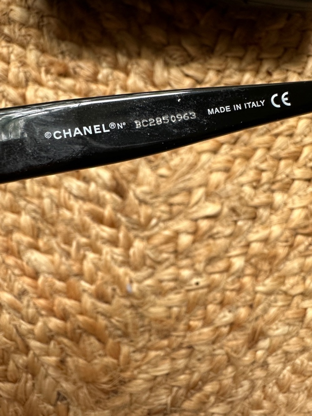 Chanel black reading glasses w rhinestones CCs - Picture 8 of 9